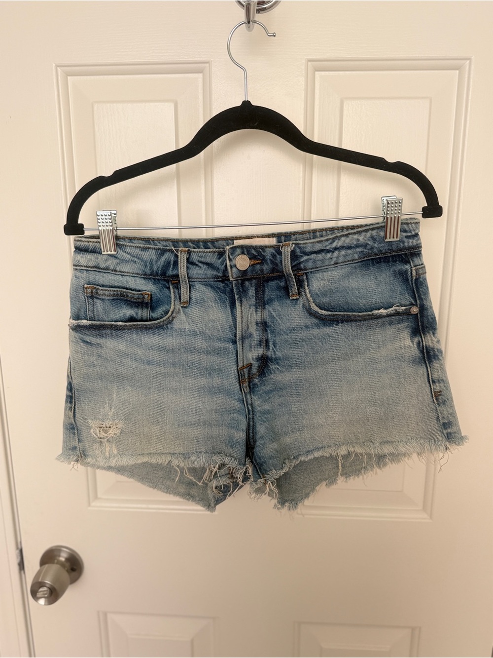 FRAME | Le Grand Garçon Denim Shorts | Hideaway Wash | Size 25